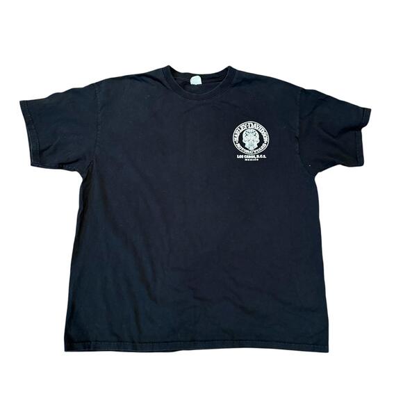 Harley Davidson Los Cabos Mexico Black Graphic T Shirt Skull Logo Mens - Picture 2 of 2